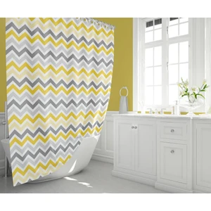 Banyo Perdesi 1x180x200 Tek Kanat Duş Perdesi Halka Hediyeli Duşakabin Perdesi 4597