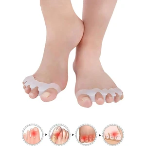 Sanal Trend Makara Ayak 5 Parmak Ayıran Silikon Bunyon Koruyucu Parmak Ayırıcı Gece Ateli 1 Çift
