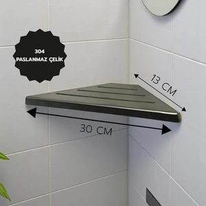 Create Handle 2’li 304 Paslanmaz Çelik Köşe Banyo Rafı