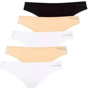 U.S. Polo Assn. Kadın Siyah - Beyaz - Ten - Beyaz - Ten 5 Li Brazilian Slip