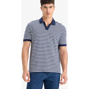 Regular Fit Polo Yaka Kısa Kollu Çizgili Tişört E2620AX25SM