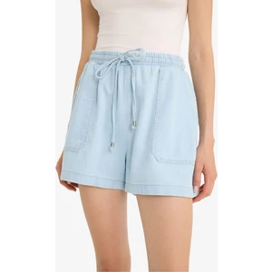 Yüksek Bel Yumuşak Jean Şort E0957AX25SM