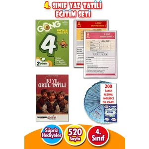 4.sınıftan 5.sınıfa Geçenler Için Haftalık Yaz Tatili Tekrar ve Tatil Kitabı Seti