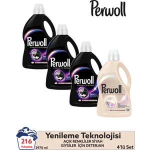 2,97 L Siyah x3 + Perwol 2,97 Açık Renkliler (4'lü Set)