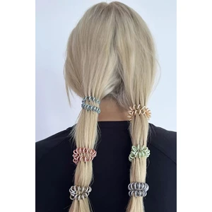 Caş Dekorasyon Karışık Renk 6'lı Helezon Toka