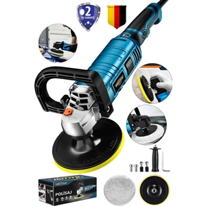 Lieber German Teknoloji Bakır Sargılı 1800 Watt 6 Kademe Devir Ayarlı Pasta Cila Parlatma Polisaj Zımpara Makinesi