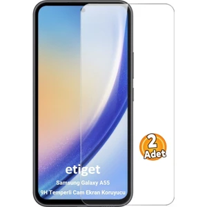 Samsung Galaxy A55 Temperli 9H Cam Ekran Koruyucu (2 ADET)