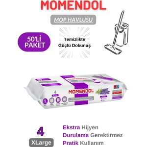 Lavanta Kokulu Mopa Uyumlu Yer- Yüzey Temizlik Havlusu 4xlarge 1X50'LI (50 Yaprak)