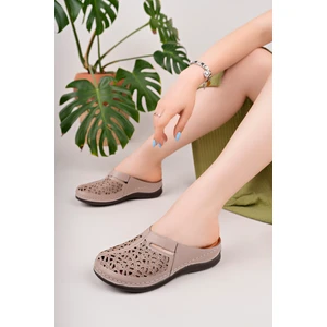 Kadın Hakiki Deri Vizon Masaj Tabanlı Rahat Terlik( 1 Numara Büyük Sipariş Veriniz)