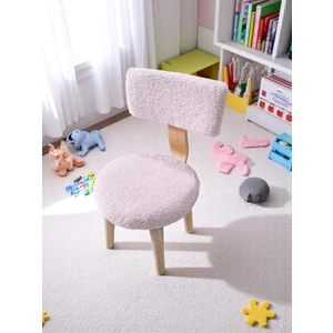 Çocuk Sandalyesi, Teddy Kumaş Kaplı, 3-7 Yaş Etkinlik & Çalışma Sandalyesi, Montessori Stil