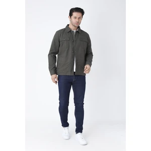 Erkek Mevsimlik Mont Ceket Düğmeli 4 Cepli %100 Pamuk Kumaş