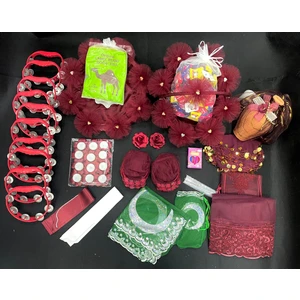 Bordo Kına Gecesi Takımı 185 Parça Lüks Kına Malzemeleri Seti