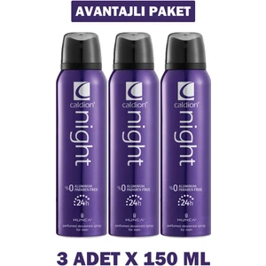 Night Deodorant Erkek 150 ml 3 Adet