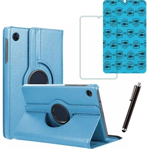 Samsung Galaxy Tab A9 X110 Uyumlu Tablet Kılıfı Cam Ekran Koruyucu Kalem Set