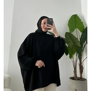 3044 - Rahat, Salaş Basic Kadın Uzun Sweatshirt