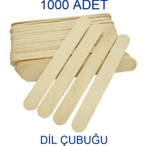 1.000 Adet Abeslang Geniş Dil Çubuğu Ahşap Büyük Dondurma Dil Basma Çubuğu