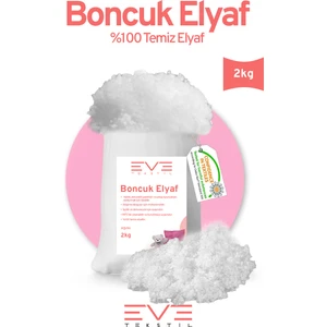 Yastık Yorgan Oyuncak Dolum Malzemesi Antialerjik Yapışmaz  %100 Temiz Boncuk Elyaf 2 kg
