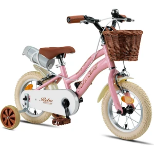 Retro Classic Özel Seri, Hasır Örme Sepetli, Deri Elcikli 12 Jant Çocuk Bisikleti, 2-4 Yaş Çocuk Bisikleti (80-95CM), Unisex