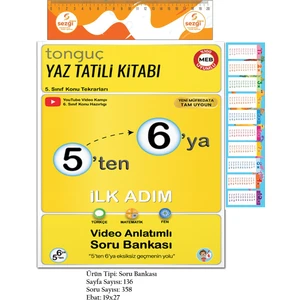 5'ten 6'ya Hazırlık Kitabı 2025YENILENMIŞ Ürün
