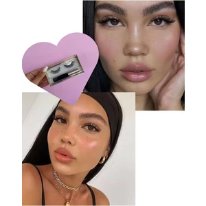 Caş Dekorasyon Manyetik Eyeliner'lı Mıknatıslı Doğal İpek Takma Kirpik #002 Yoğun