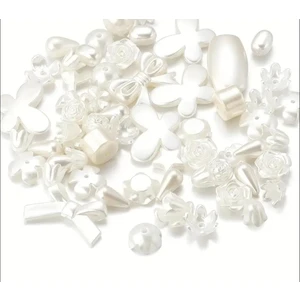 Yiğit Aksesuar 100 Adet Karışık Şekilli İnci Boncuk Takı Yapım Malzemeleri