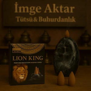 Darshan İncense Lion King Geri Akış Tütsü 10 Adet