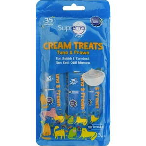 Supreme Cat Sıvı Kedi Ödül Maması Ton Balıklı & Karidesli 4X14 gr