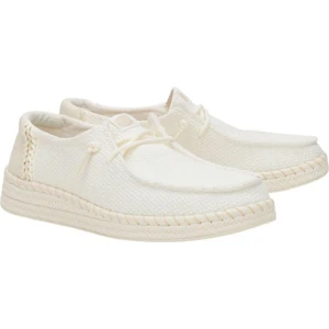 Hey Dude 43681 Wendy Espadrille Woven Beyaz Kadın Ayakkabı