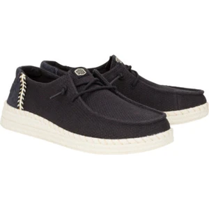 Hey Dude 43681 Wendy Espadrille Woven Siyah Kadın Ayakkabı