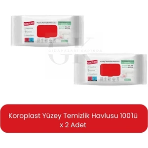 Yüzey Temizlik Havlusu 100'LÜ x 2ADET