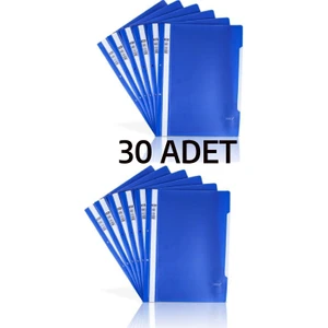 30 Adet A4 Mavi Telli Dosya Ekonomik Kaliteli