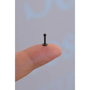 Siyah 2 mm Küçük Toplu Çelik Piercing Tragus Helix Kıkırdak Lob Conch Burun Minimal Ürün