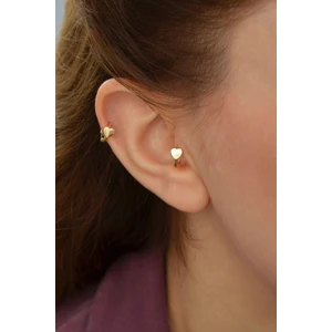 Kalp Tragus Piercing Helix Kıkırdak Küpesi