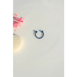 10 mm Parlament Mavi Çelik Top Uçlu Piercing Septum Helix Kıkırdak