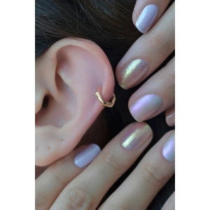 Oval Beşgen Halka Piercing Tragus Helix Kıkırdak Küpesi