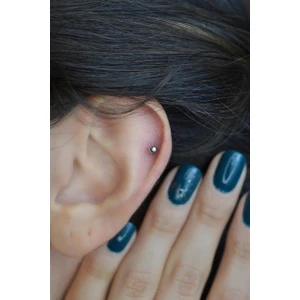 Sacce Scarves & Accessories Iki Ucu Top Çelik Piercing Helix Kıkırdak 6 mm