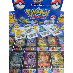 Emrah Gültekin  Pokemon Pikachu Serisi (20 Mini Kutu 120 Adet Kart 20 Adet Sticker) Pokemon Oyun Kağıtları 