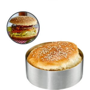 Hamburger Ekmeği Kalıbı-Parfe Kalıbı Yuvarlak 2,5h*8 cm