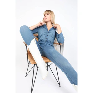 Banny Jeans Kadın Jean Tulum Pantolon Mavi