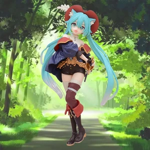 Hatsune Miku Peri Masalı Harikalar Diyarı Hatsune Miku Çizmeli Kedi Kawaii Anime Kızı Figürleri Yetişkin Koleksiyon Model Figür 20CM