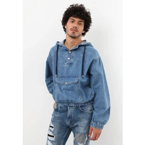 Banny Jeans Erkek Jean Sweatshirt Mavi