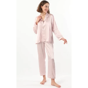 Pierre Cardin Pierre Cardin Kadın Biyeli Saten Pijama Takımı