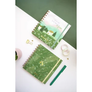 Matt Notebook 15X15 cm Kare 2'li Set Spiralli Süresiz Planlayıcı Ajanda ve Defter