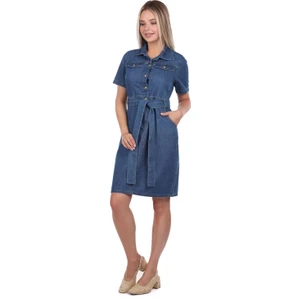 Banny Jeans Kemer Detaylı Jean Elbise