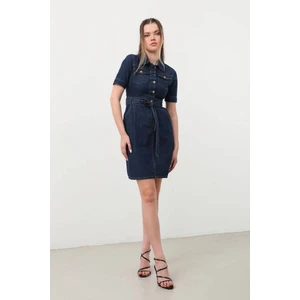Banny Jeans Kemer Detaylı Jean Elbise