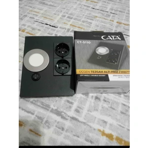 Siyah Kasa Tezgah Altı Priz