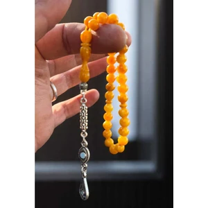 Erkek Beyrut Damla Kehribar Bilek Boy Tesbih