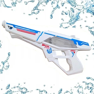 Brother Toys 33 Cm. Büyük Boy Elektrikli Şarjlı Otomatik Atış Yapan Oyuncak Su Tabancası Köpek Balığı Desen