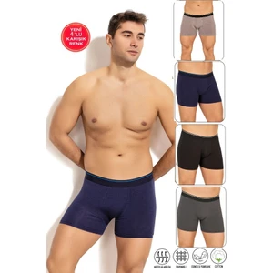 Erkek Boxer Pamuklu Asorti 4'lü Paket