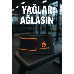 10ur Online Sauna Suit Termal Sauna  Kemer Zayıflatan Kemeri Yağ Bel Göbek Eritme Incelme Terleme Korsesi